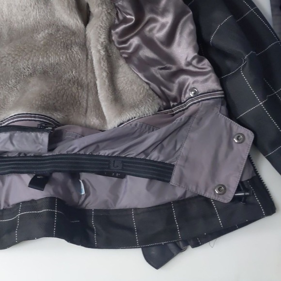 Burton Size L Dryride Dream Black Checkered Women's Ski Jacket Outdoor Winter - Picture 6 of 16